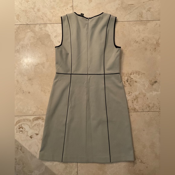 DKNY ● Beige A-Line Dress with Black Detail - Picture 2 of 2